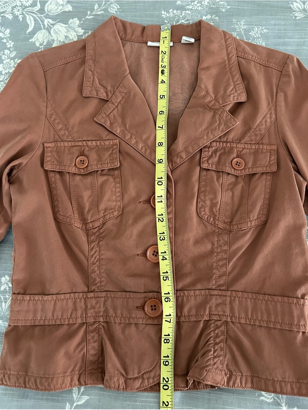 Halogen | Light Brown-Rust |Button-Up Jacket | Size Small - Picture 6 of 8